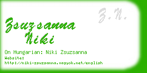 zsuzsanna niki business card